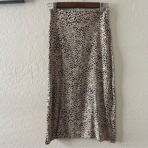 Brandy Melville Leopard Print Skirt
